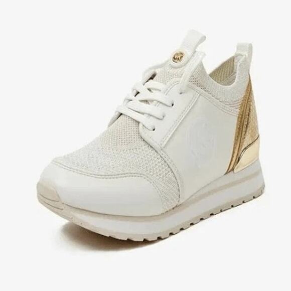Michael Kors Women's Dash Knit Trainer, White Size 6.5M - Picture 1 of 5